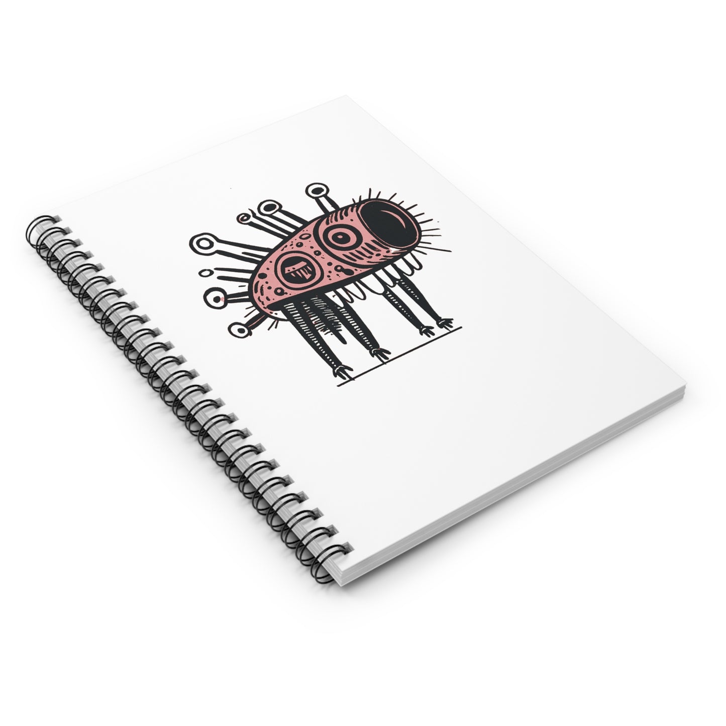 Lens Fish Spiral Notebook - Ruled Line