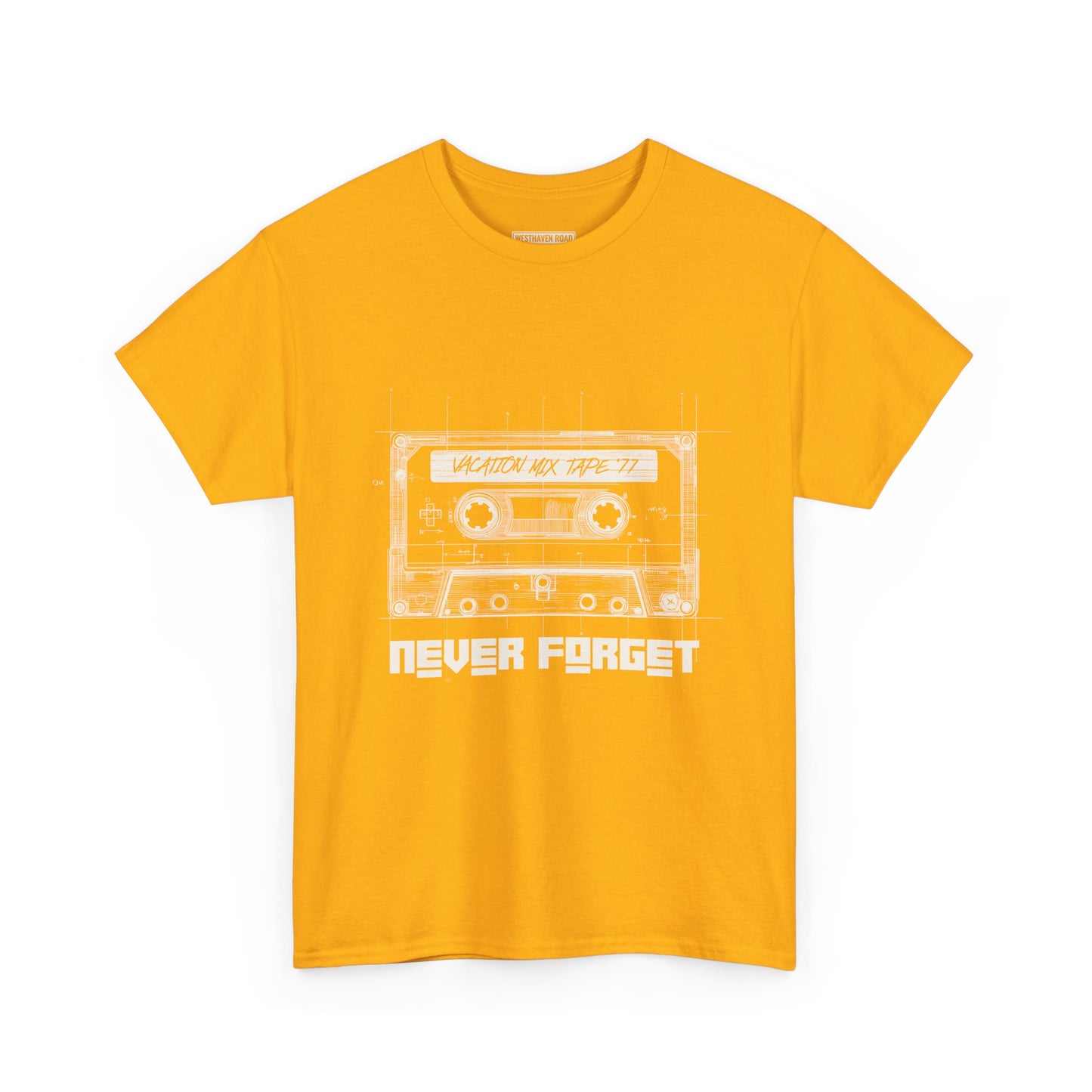 “Never Forget” Vintage Cassette Tape T-Shirt – Westhaven Road