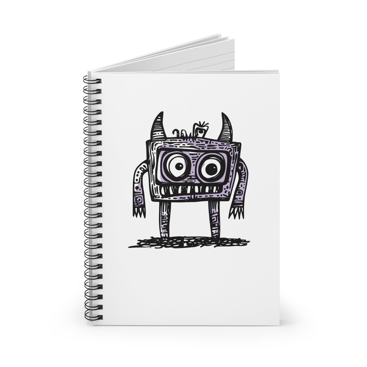 Monitor Monster Spiral Notebook - Ruled Line