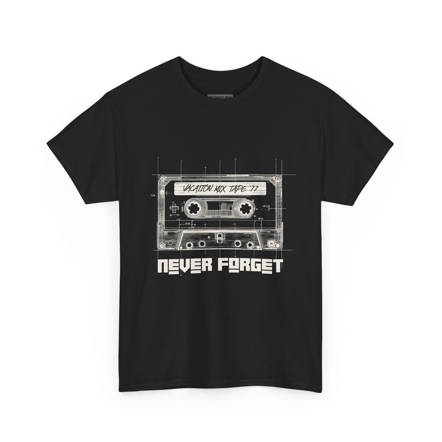 “Never Forget” Vintage Cassette Tape T-Shirt – Westhaven Road