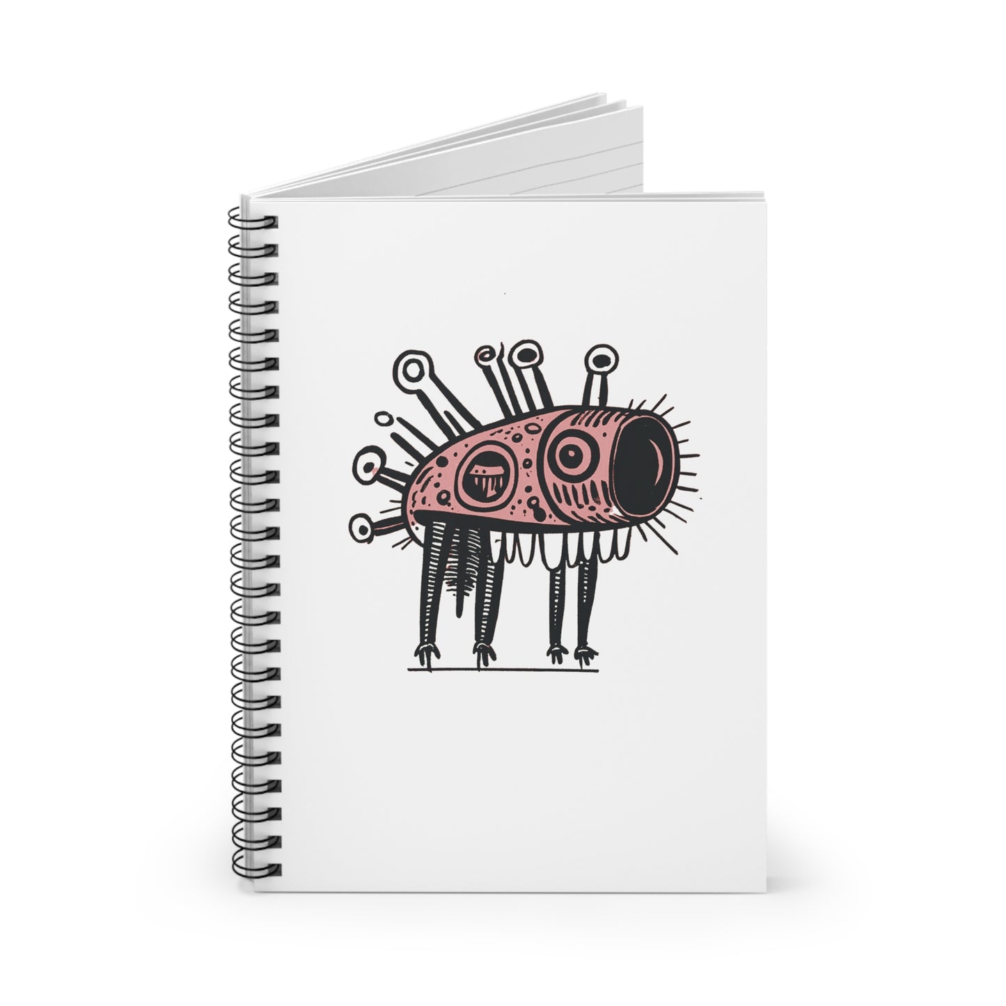 Lens Fish Spiral Notebook - Ruled Line