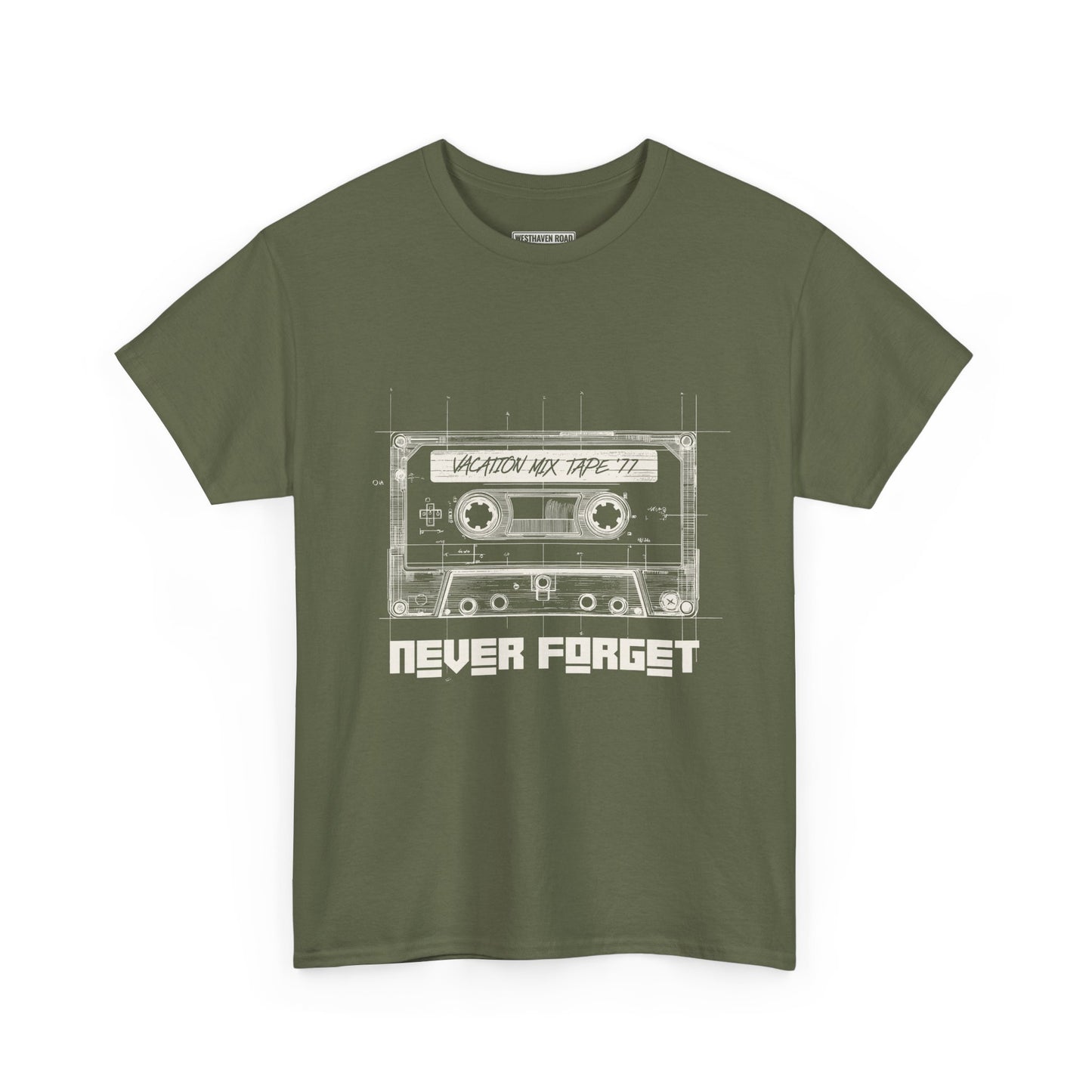 “Never Forget” Vintage Cassette Tape T-Shirt – Westhaven Road