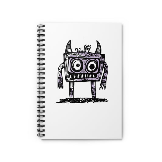 Monitor Monster Spiral Notebook - Ruled Line