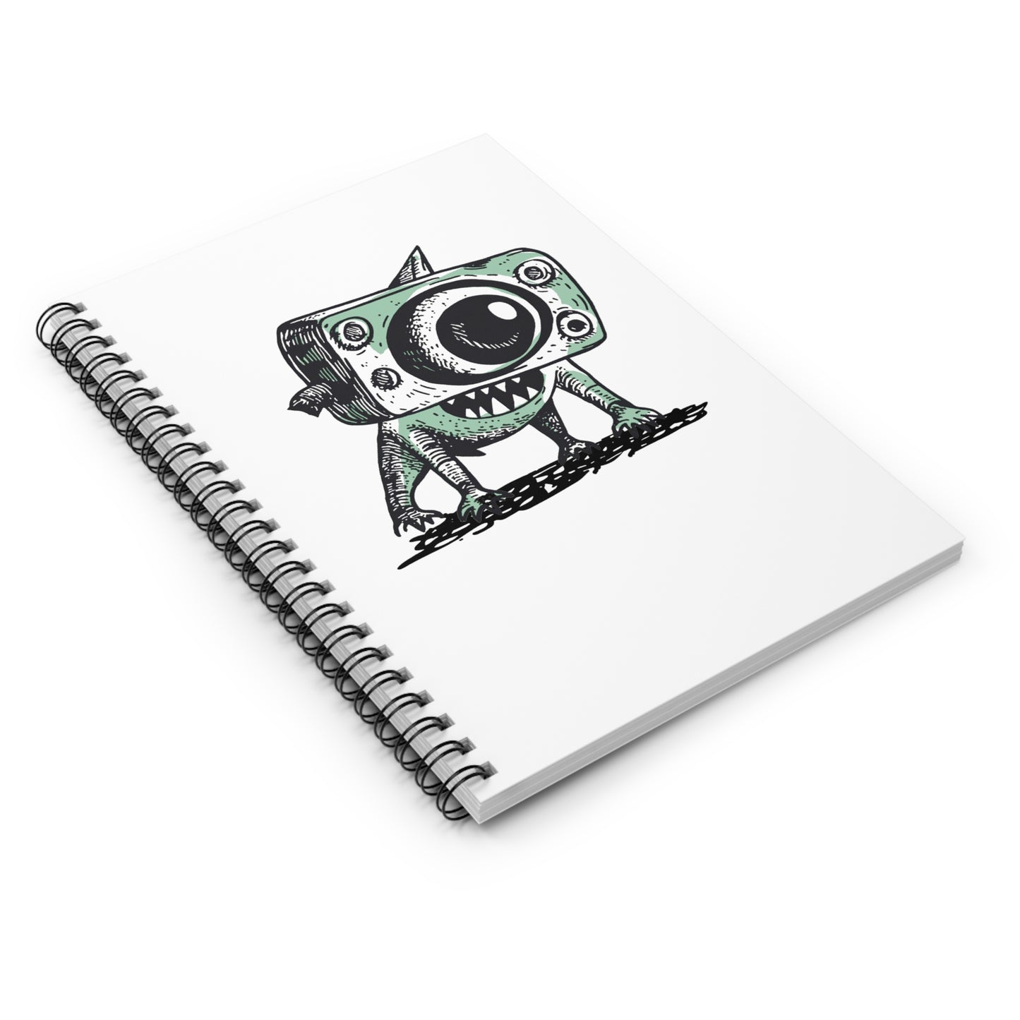 Camera Dog Spiral Notebook - Ruled Line