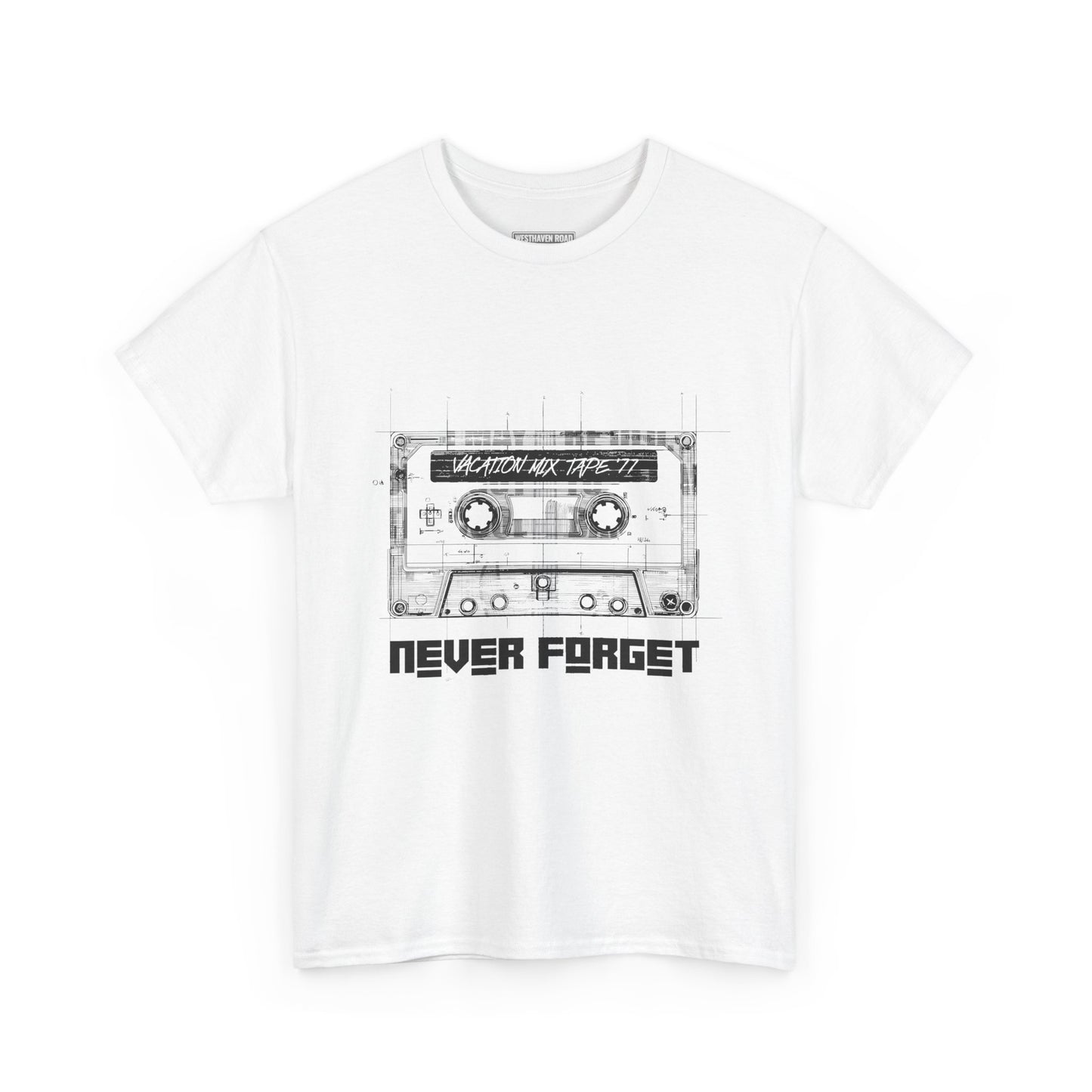 “Never Forget” Vintage Cassette Tape T-Shirt – Westhaven Road