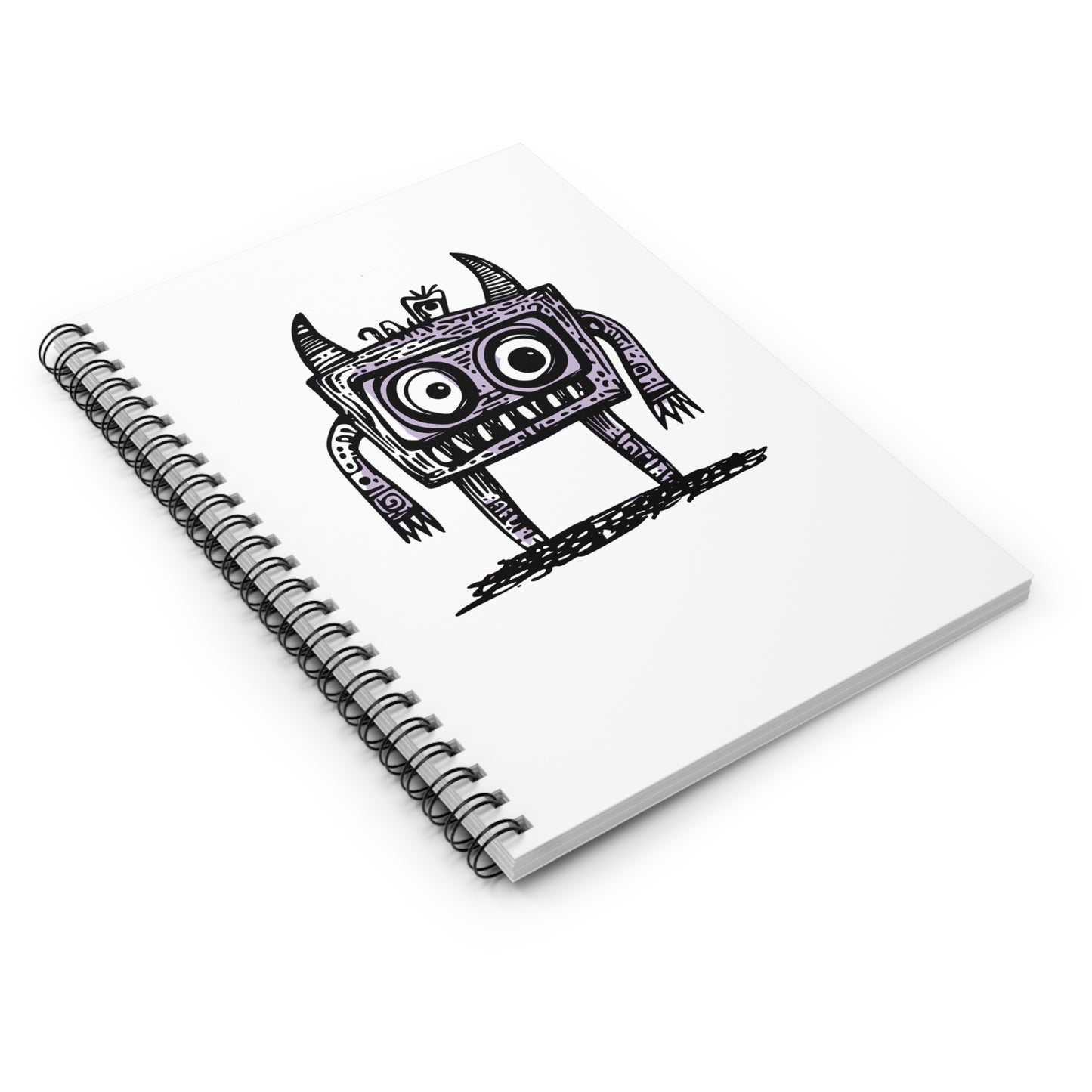 Monitor Monster Spiral Notebook - Ruled Line